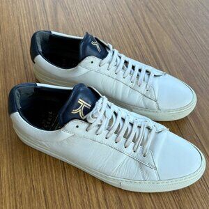 ZESPÀ x KINFOLK Leather Sneakers | White/Navy/Gold | Men’s Size 44.5 / US 11